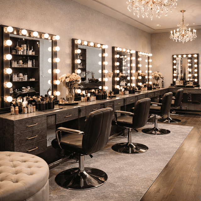 Luxury Makeup Salon Interior